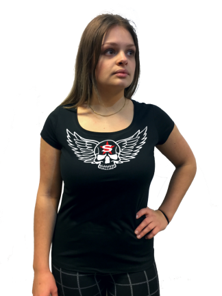 Black Skull Wings - T-shirt
