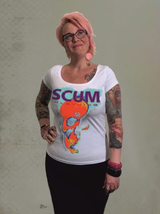 Scum Red Skull - Tee - Shirt Girlie