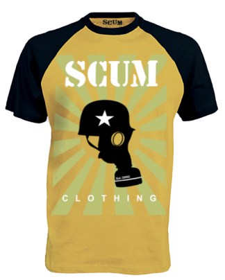 Scum Gas Mask - Raglan T-shirt