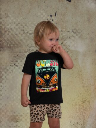 Kids t shirt hippie van
