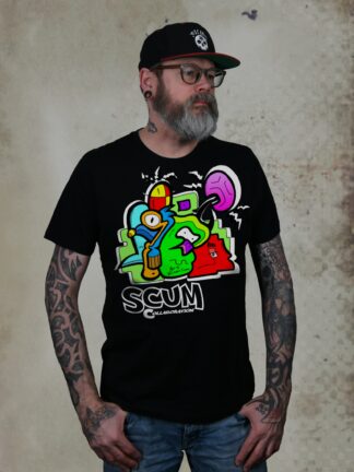 Graffiti design scum clothing